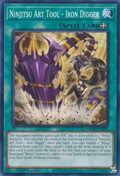 Ninjitsu Art Tool - Iron Digger (MP23-EN202) [25th Anniversary Tin: Dueling Heroes Mega Pack]