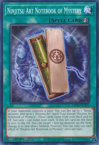 Ninjitsu Art Notebook of Mystery (MP23-EN201) [25th Anniversary Tin: Dueling Heroes Mega Pack]