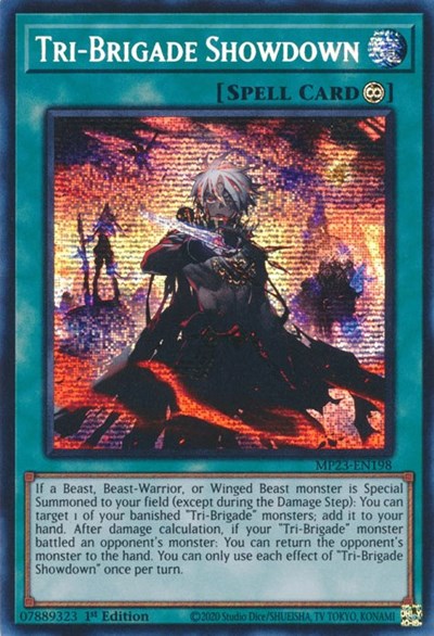 Tri-Brigade Showdown (MP23-EN198) [25th Anniversary Tin: Dueling Heroes Mega Pack]