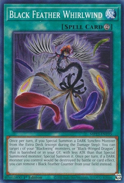 Black Feather Whirlwind (MP23-EN195) [25th Anniversary Tin: Dueling Heroes Mega Pack]