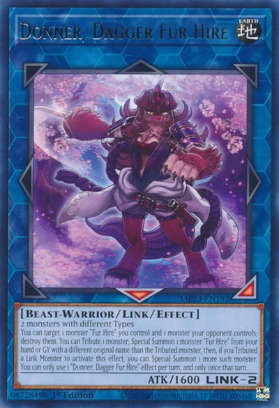 Donner, Dagger Fur Hire (MP23-EN192) [25th Anniversary Tin: Dueling Heroes Mega Pack]