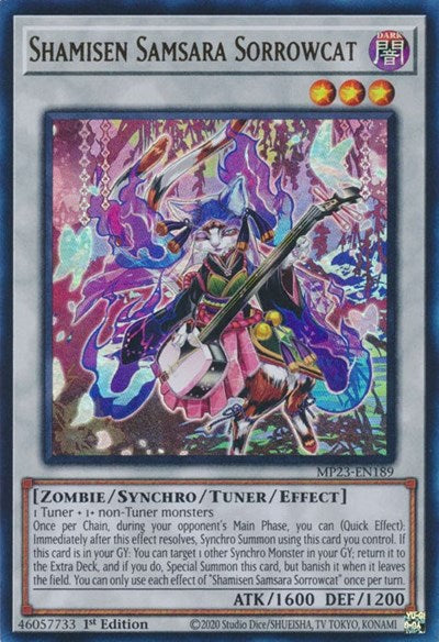 Shamisen Samsara Sorrowcat (MP23-EN189) [25th Anniversary Tin: Dueling Heroes Mega Pack]