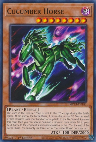 Cucumber Horse (MP23-EN183) [25th Anniversary Tin: Dueling Heroes Mega Pack]