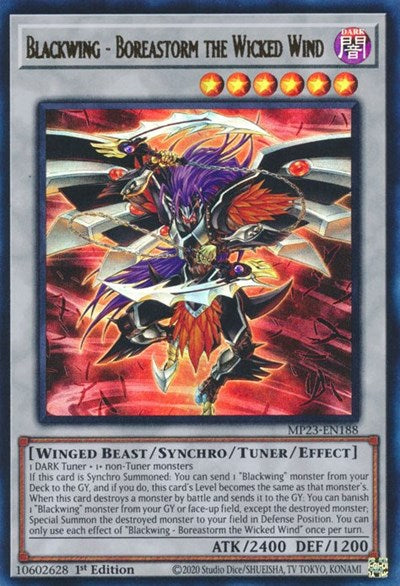Blackwing - Boreastorm the Wicked Wind (MP23-EN188) [25th Anniversary Tin: Dueling Heroes Mega Pack]