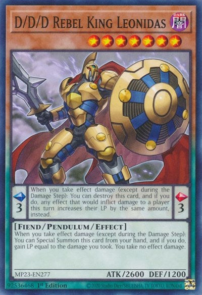 D/D/D Rebel King Leonidas (MP23-EN277) [25th Anniversary Tin: Dueling Heroes Mega Pack]