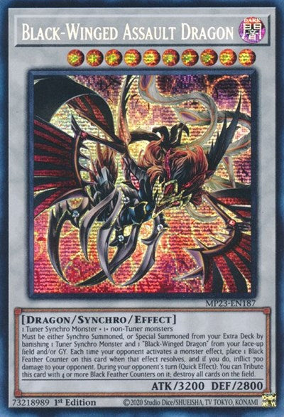 Black-Winged Assault Dragon (MP23-EN187) [25th Anniversary Tin: Dueling Heroes Mega Pack]