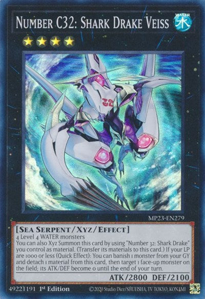 Number C32: Shark Drake Veiss (MP23-EN279) [25th Anniversary Tin: Dueling Heroes Mega Pack]