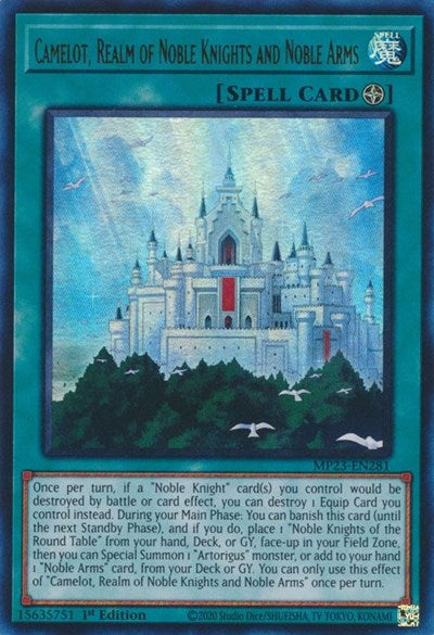 Camelot, Realm of Noble Knights and Noble Arms (MP23-EN281) [25th Anniversary Tin: Dueling Heroes Mega Pack]