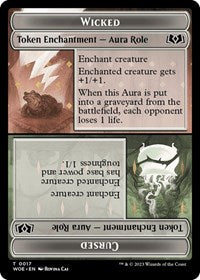 Wicked Role / Cursed Role Token (17) [Wilds of Eldraine]