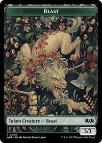 Beast // Food (0011) Double-Sided Token (8 // 11) [Wilds of Eldraine]