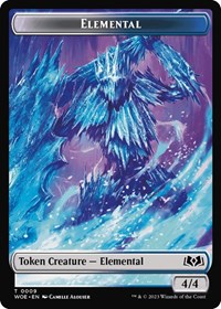 Elemental // Food (0013) Double-Sided Token (9 // 13) [Wilds of Eldraine]