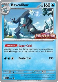 Baxcalibur - 019 (Prerelease) [Staff] (019) [SV: Scarlet & Violet Promo Cards]