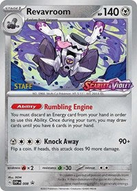 Revavroom - 008 (Prerelease) [Staff] (008) [SV: Scarlet & Violet Promo Cards]