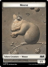 Mouse // Food (0012) Double-Sided Token (4 // 12) [Wilds of Eldraine]
