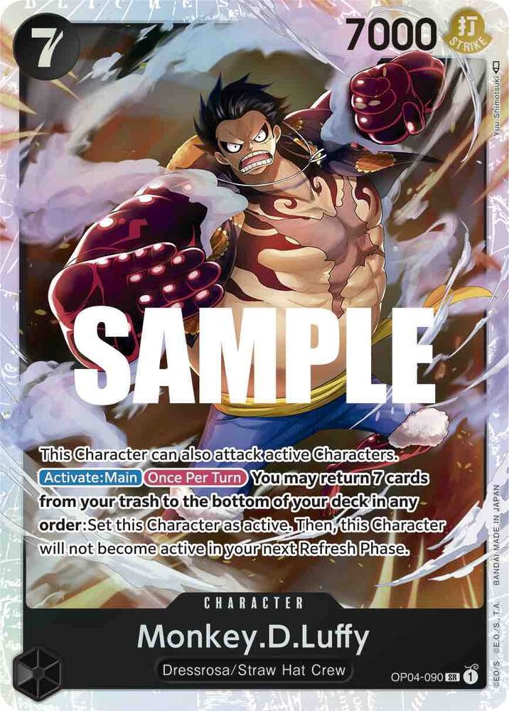 Monkey.D.Luffy (090) (OP04-090) [Kingdoms of Intrigue]