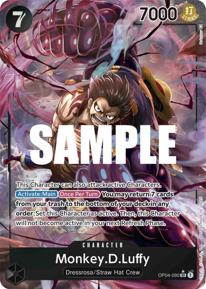 Monkey.D.Luffy (090) (Alternate Art) (OP04-090) [Kingdoms of Intrigue]