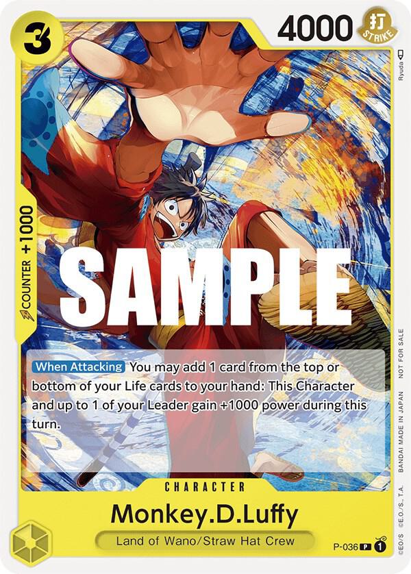 Monkey.D.Luffy (Pre-Release Tournament) (P-036) [One Piece Promotion Cards]