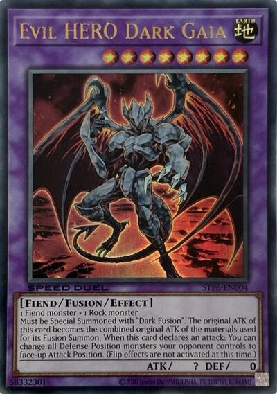 Evil HERO Dark Gaia (STP6-EN004) [Speed Duel: Tournament Pack 6]