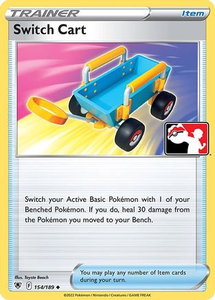 Switch Cart 154/189  - Holofoil Prize Pack Series Cards - Uncommon