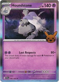 Houndstone (106/198) [Trick or Trade BOOster Bundle 2023]
