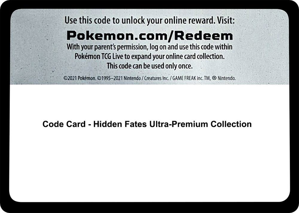 Code Card - Hidden Fates Ultra-Premium Collection [Hidden Fates]