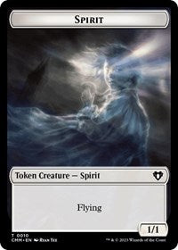 Spirit (0010) // Construct (0041) Double-Sided Token (10 // 41) [Commander Masters]