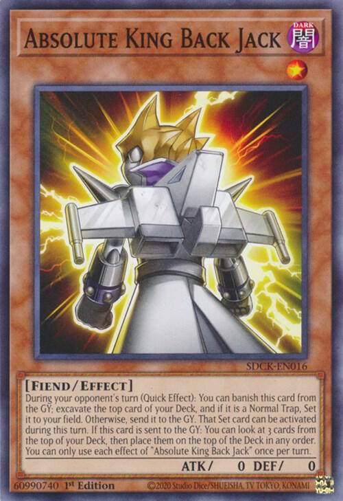 Absolute King Back Jack (SDCK-EN016) [Structure Deck: The Crimson King]