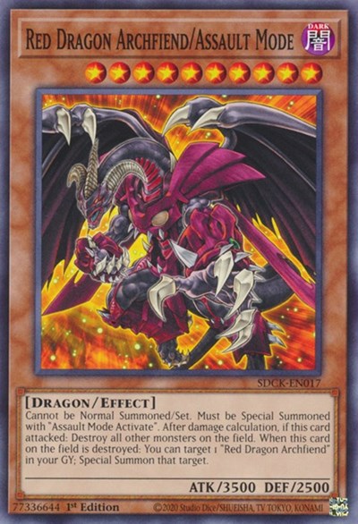 Red Dragon Archfiend/Assault Mode (SDCK-EN017) [Structure Deck: The Crimson King]