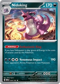 Nidoking - 034/165 (034/165) [SV: Scarlet & Violet 151]