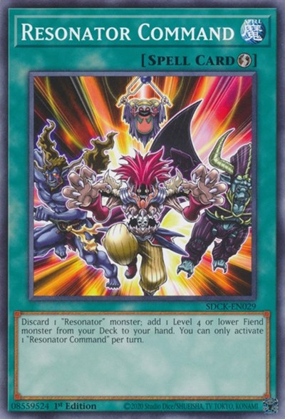 Resonator Command (SDCK-EN029) [Structure Deck: The Crimson King]