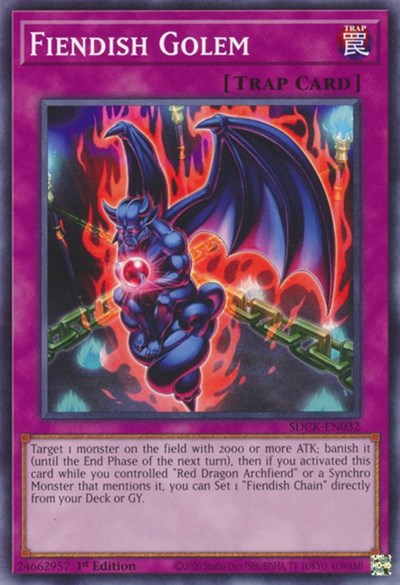 Fiendish Golem (SDCK-EN032) [Structure Deck: The Crimson King]
