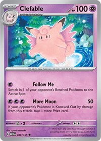 Clefable (036/165) [SV: Scarlet & Violet 151]