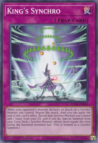 King's Synchro (SDCK-EN034) [Structure Deck: The Crimson King]
