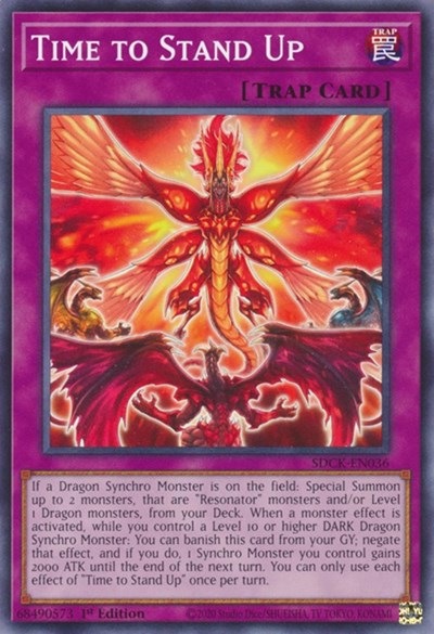 Time to Stand Up (SDCK-EN036) [Structure Deck: The Crimson King]