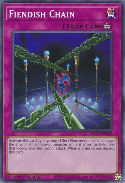 Fiendish Chain (SDCK-EN037) [Structure Deck: The Crimson King]