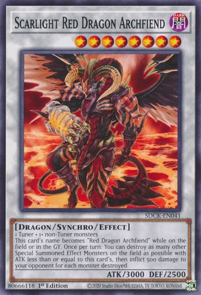 Scarlight Red Dragon Archfiend (SDCK-EN041) [Structure Deck: The Crimson King]