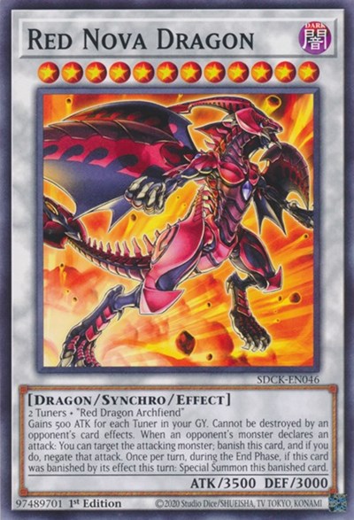 Red Nova Dragon (SDCK-EN046) [Structure Deck: The Crimson King]