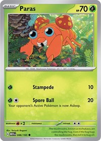 Paras (046/165) [SV: Scarlet & Violet 151]