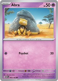 Abra (063/165) [SV: Scarlet & Violet 151]