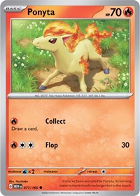 Ponyta (077/165) [SV: Scarlet & Violet 151]