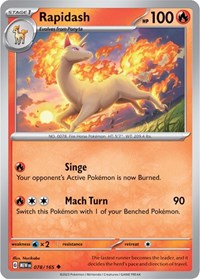 Rapidash (078/165) [SV: Scarlet & Violet 151]