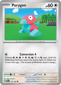 Porygon (137/165) [SV: Scarlet & Violet 151]