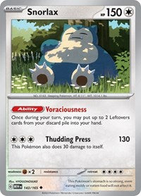 Snorlax (143/165) [SV: Scarlet & Violet 151]