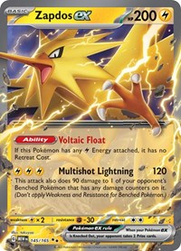 Zapdos ex - 145/165 (145/165) [SV: Scarlet & Violet 151]