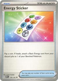 Energy Sticker (159/165) [SV: Scarlet & Violet 151]