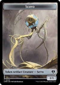 Servo // Dragon (0020) Double-Sided Token (45 // 20) [Commander Masters]