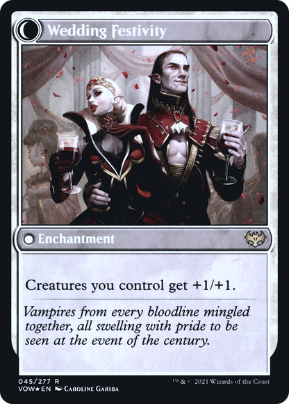 Wedding Announcement (PRE-45S) - Innistrad: Crimson Vow Promos: (Double Faced Transform) Foil