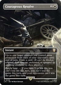 Courageous Resolve (Borderless) (506) [Commander: The Lord of the Rings: Tales of Middle-earth]
