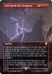 Call Forth the Tempest (Borderless) (509) [Commander: The Lord of the Rings: Tales of Middle-earth]