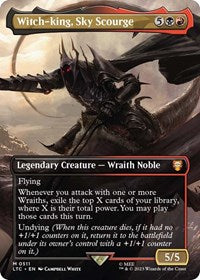 Witch-king, Sky Scourge (Borderless) (511) [Commander: The Lord of the Rings: Tales of Middle-earth]
